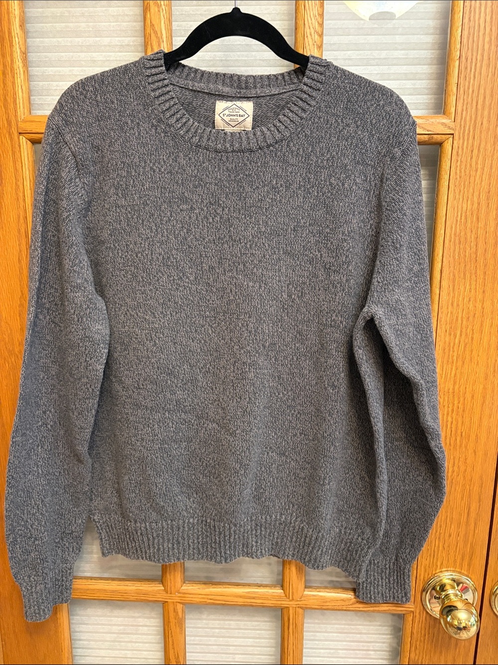 EUC St. John's Bay Gray Blue Crewneck Sweater